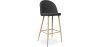 Buy Fabric Upholstered Stool - Scandinavian Design - 76cm - Bennett Dark grey 59356 - prices