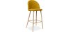 Buy Fabric Upholstered Stool - Scandinavian Design - 76cm - Bennett Yellow 59356 - in the EU