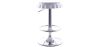 Buy Swivel Chromed Metal Bottle Cap Bar Stool - Height Adjustable White 49737 - in the EU