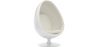 Buy Armchair Ele Chair - White exterior - Faux Leather Ivory 13193 at MyFaktory