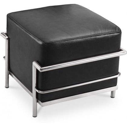 Buy SQUAR Footrest (Ottoman) - Premium Leather Black 55761 - in the EU 