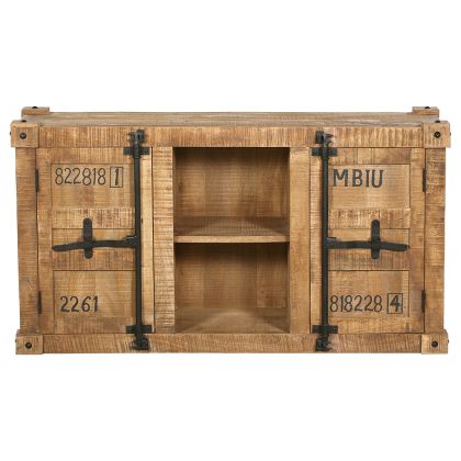 Buy Wooden Sideboard - Industrial Design - 2 doors - Tunker Natural wood 58890 at MyFaktory 