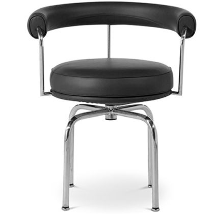 Buy Swivel Chair - Premium Leather Black 13157 in the Europe 