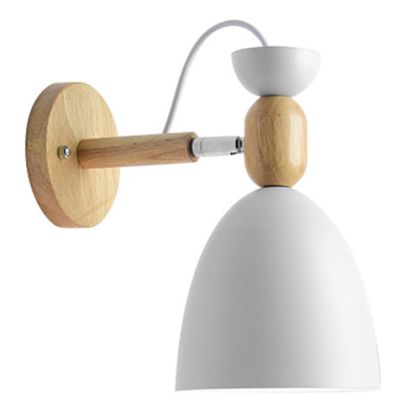 Buy Jors Scandinavian style wall lamp - Metal and wood Black 59294 at MyFaktory 