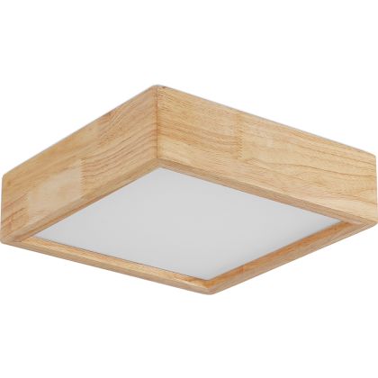 Buy Ceiling Led Lamp Scandinavian Design Wooden - Lares Natural wood 59840 home delivery 