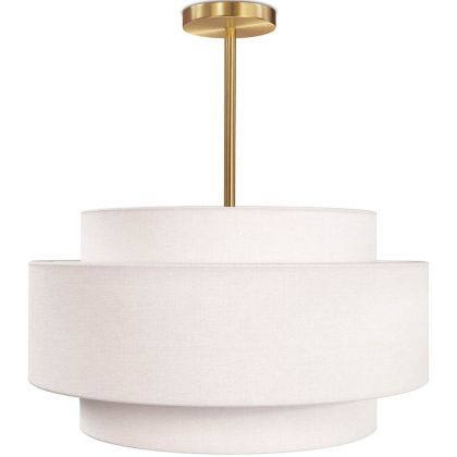 Buy Ceiling Pendant Lamp - Fabric Shade - Gerbu Aged Gold 60680 with a guarantee