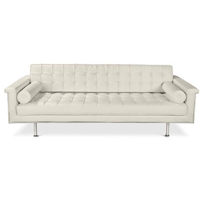 Buy Design Sofa Trendy (3 seats) - Faux Leather Black 13259 at MyFaktory 