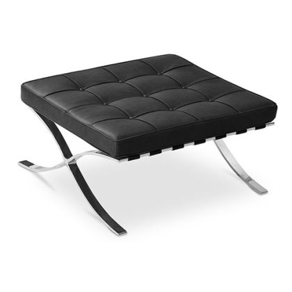 Buy City Ottoman - Premium Leather Black 58377 with a guarantee 