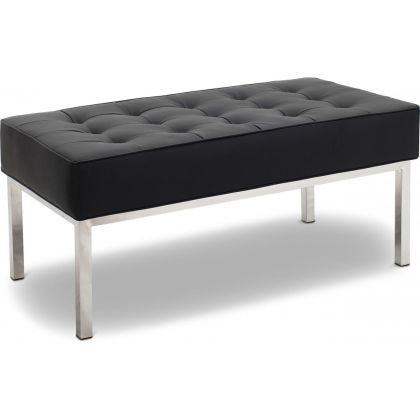 Buy Kanel Bench (2 seats) - Premium Leather Black 13214 with a guarantee 