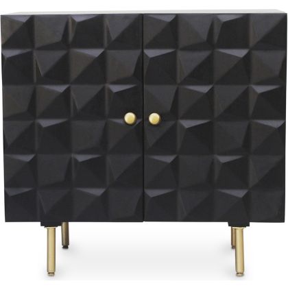 Buy Wooden Design Sideboard - Black -  Yab Black 60372 home delivery