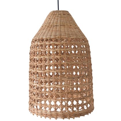 Buy Rattan Pendant Lamp, Boho Bali Style - Grau Natural 60491 - in the EU