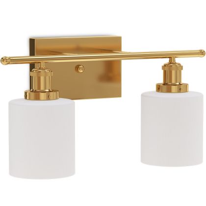 Buy Wall Lamp Aged Gold - 2-Light Wall Sconce - Jhana Aged Gold 60684 - in the EU