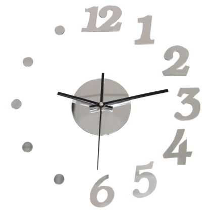 Buy Half Way Wall Clock Silver 58202 at MyFaktory