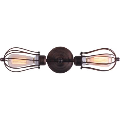 Buy Edison Chandelier Cage Wall Lamp - Carbon Steel Black 50872 in the Europe