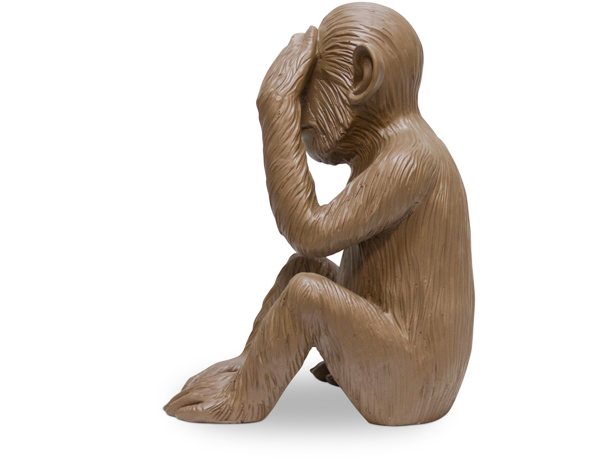 Buy Decorative Design Figure - Blind Monkey - Sense Brown 58446 home delivery