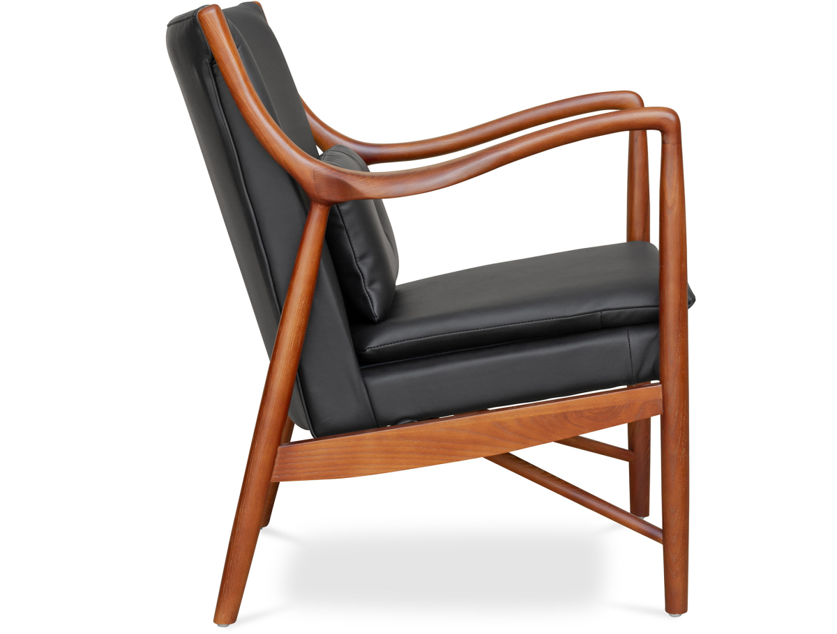 Buy Scandinavian design 45 Armchair Black 58424 home delivery