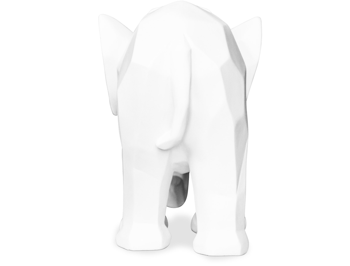 Buy Decorative Elephant Figure - Matte White - Fanto White 59009 home delivery