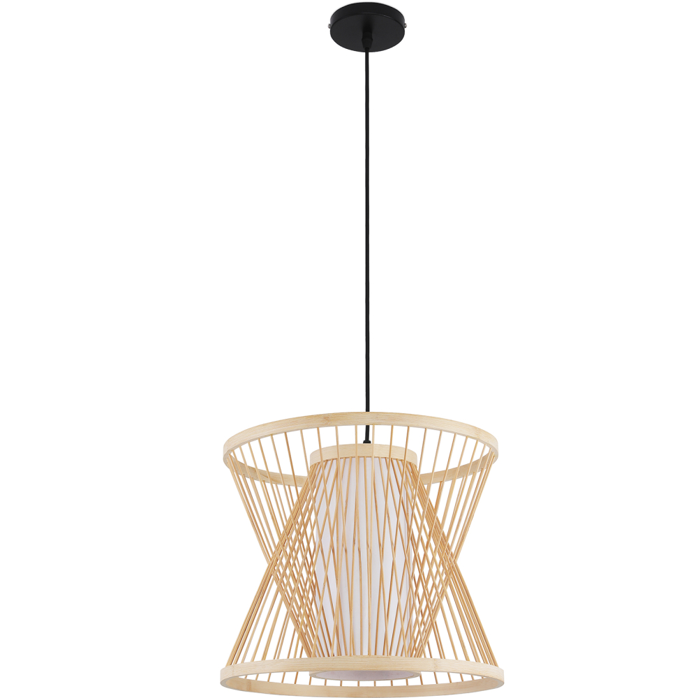 Buy Bamboo Pendant Light Design Boho Bali - Panma Natural wood 59850 - in the EU