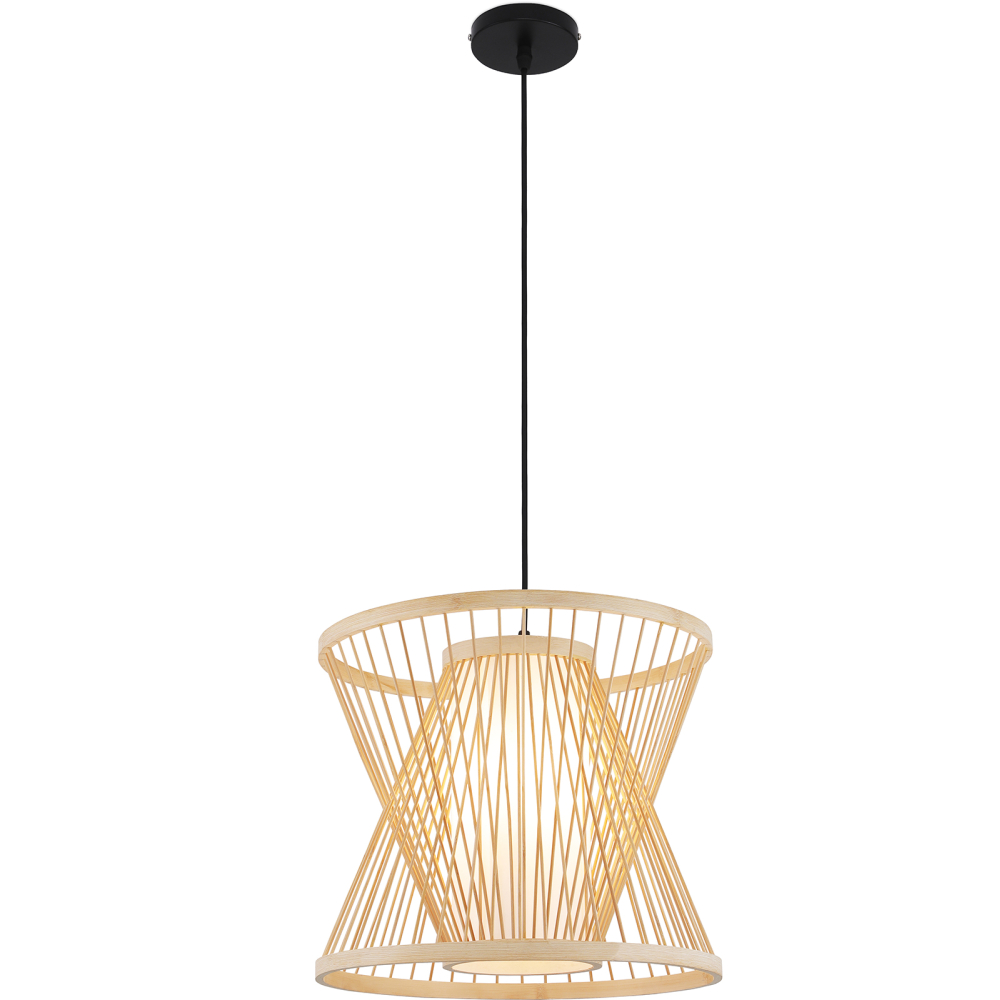 Buy Bamboo Pendant Light Design Boho Bali - Panma Natural wood 59850 - prices