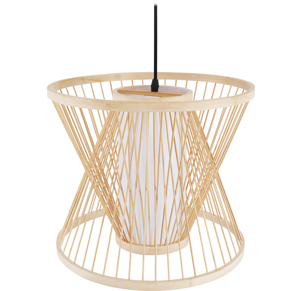 Buy Bamboo Pendant Light Design Boho Bali - Panma Natural wood 59850 at MyFaktory