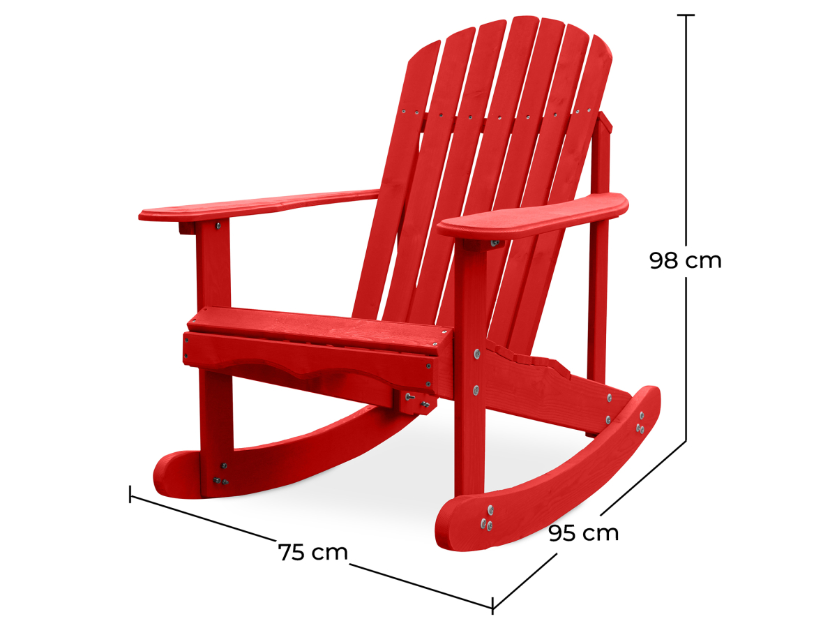 Buy Adirondack Rocking Chair Pastel yellow 59861 at MyFaktory