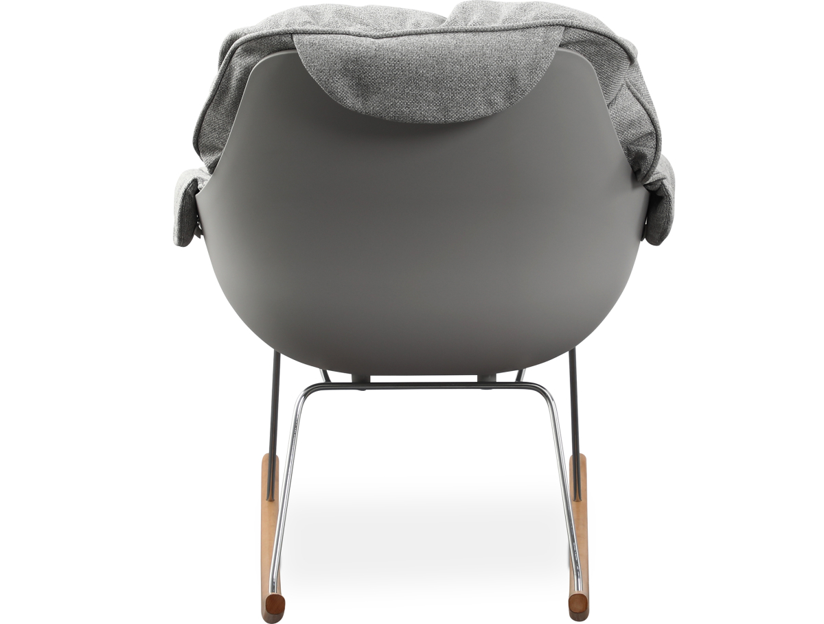 Buy Scandinavian Design Padded Rocking Chair Grey 59895 home delivery