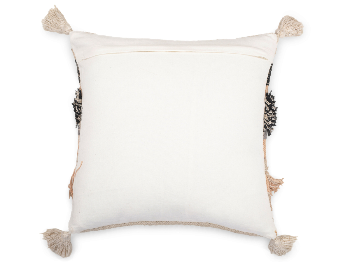 Buy Square Cotton Cushion in Boho Bali Style cover + filling - Ava Multicolour 60228 at MyFaktory