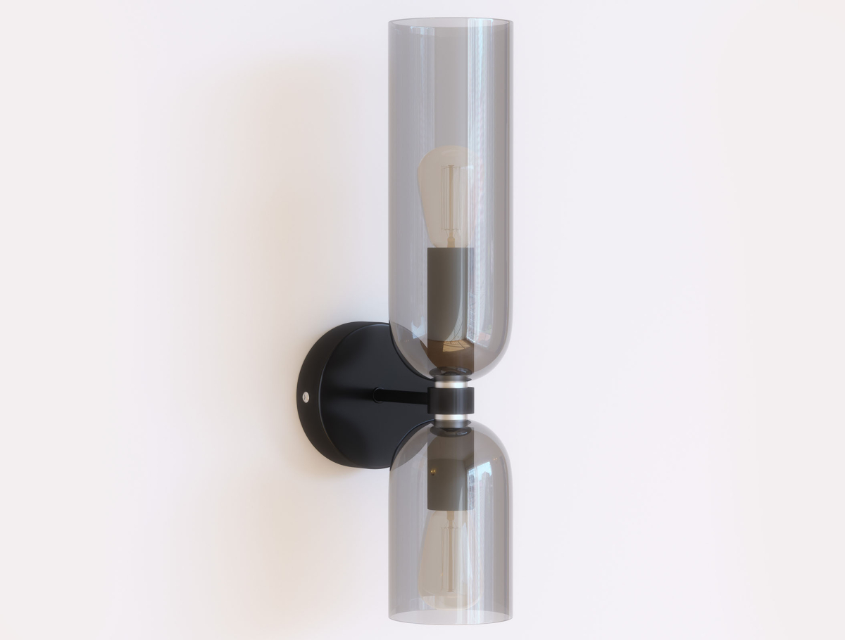 Buy Lamp Wall Light - Crystal and Metal - Hat Smoke 60523 - in the EU