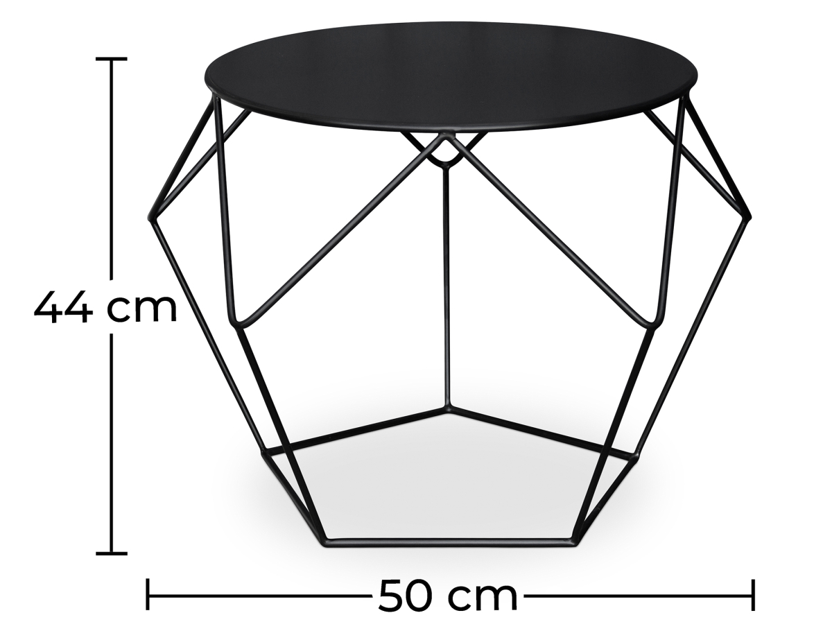 Buy Diamond Side Table Black 58414 with a guarantee