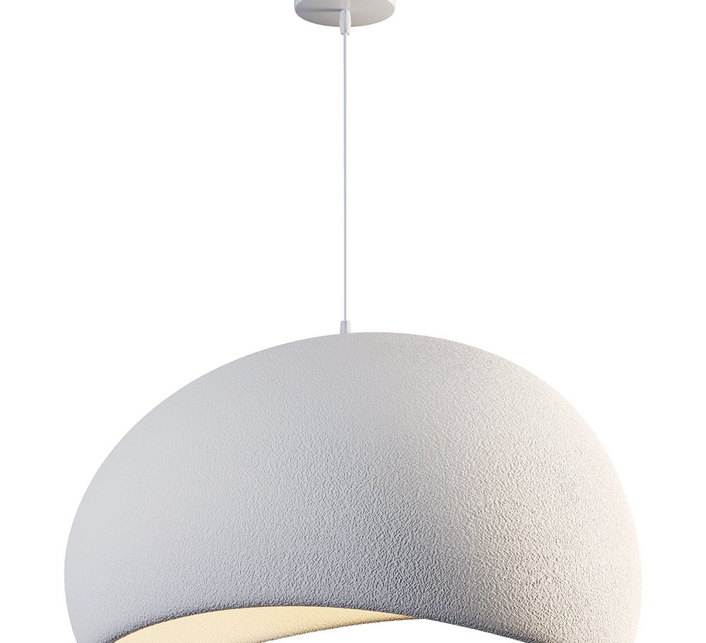 Buy Resin Pendant Lamp - 40CM - Moon White 60671 - prices