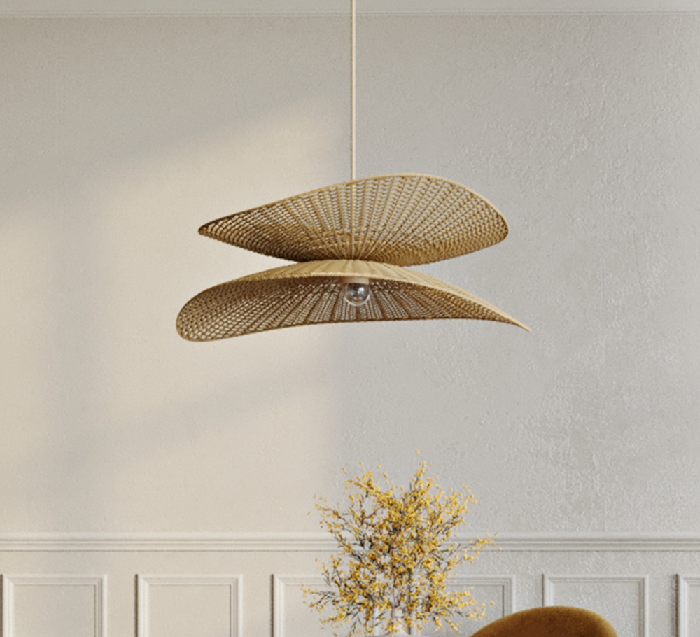 Buy Rattan Hanging Lamp - Boho Bali - Futaw Natural 61225 - prices