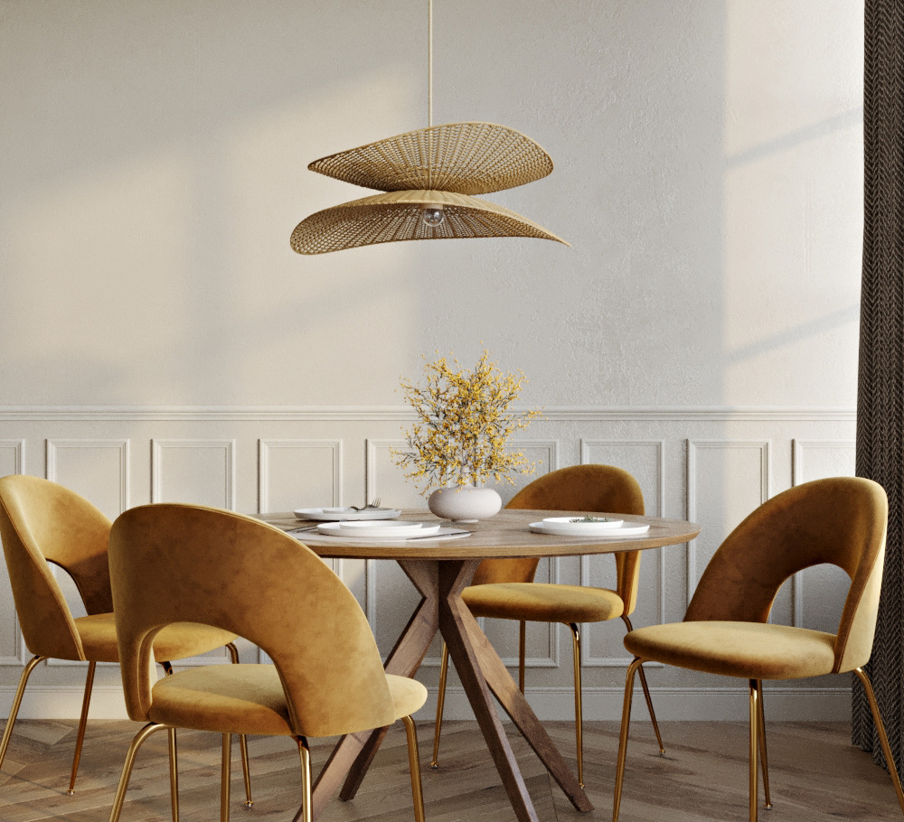 Buy Rattan Hanging Lamp - Boho Bali - Futaw Natural 61225 in the Europe