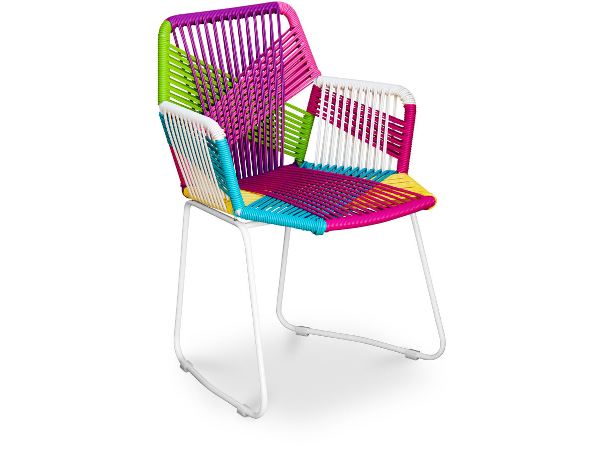Buy Tropical Garden armchair - White Legs Multicolour 58537 in the Europe