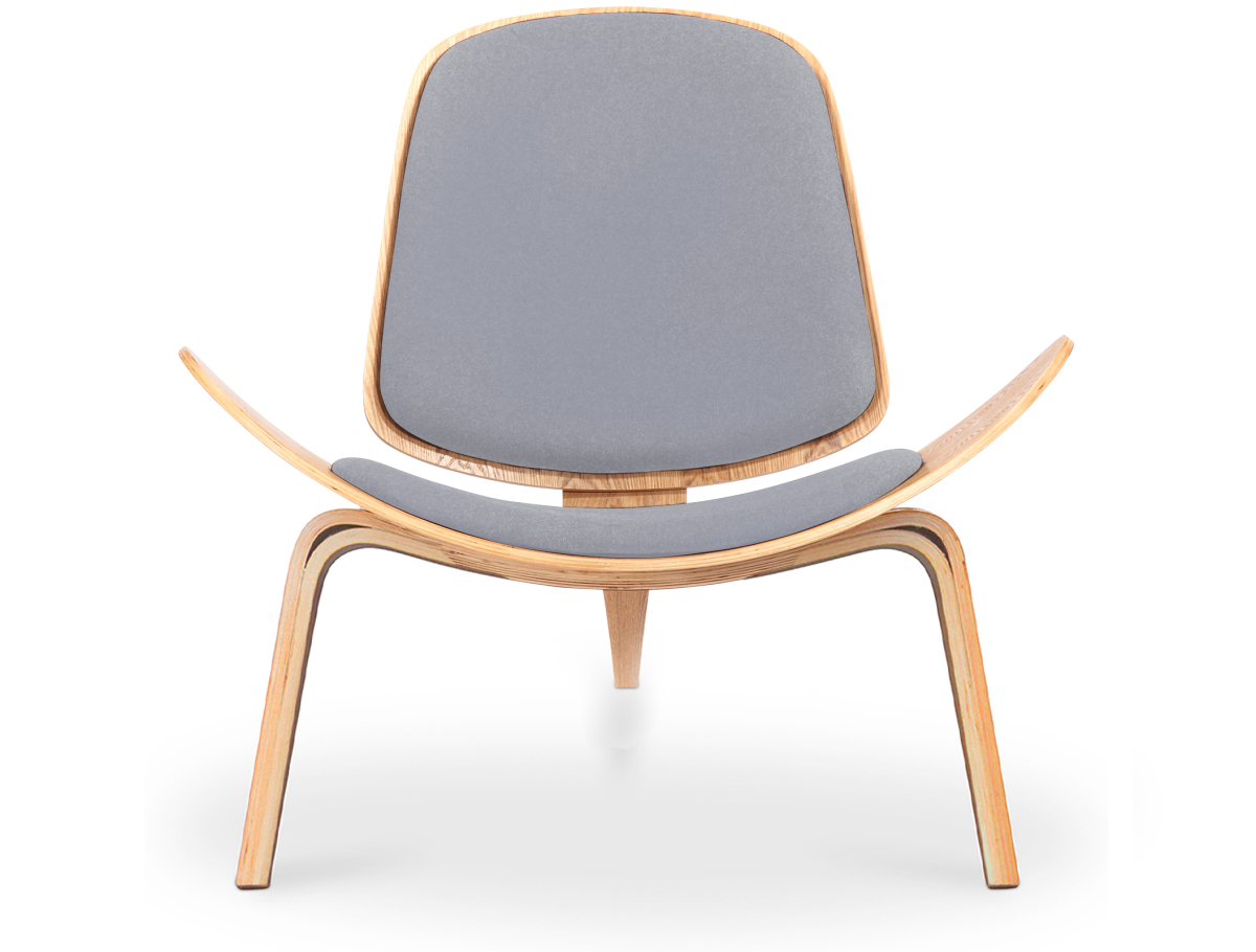 Buy Designer armchair - Scandinavian armchair - Fabric upholstery - Luna Light grey 16773 - in the EU