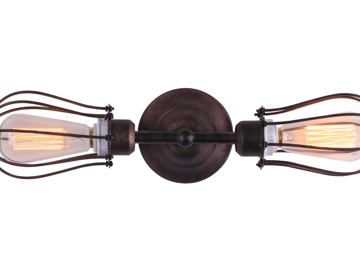 Buy Edison Chandelier Cage Wall Lamp - Carbon Steel Black 50872 - in the EU