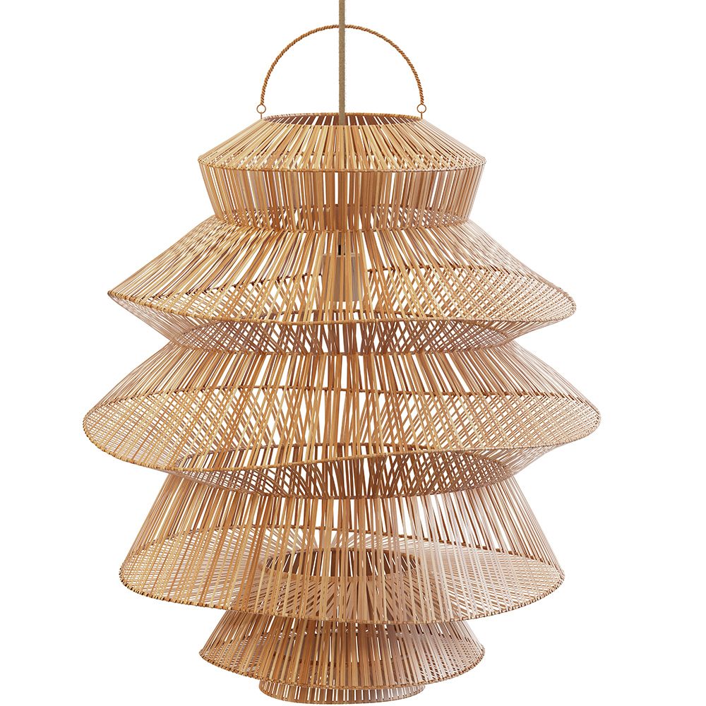  Buy Rattan Pendant Lamp - Boho Bali - Hydun Natural 61224 - in the EU