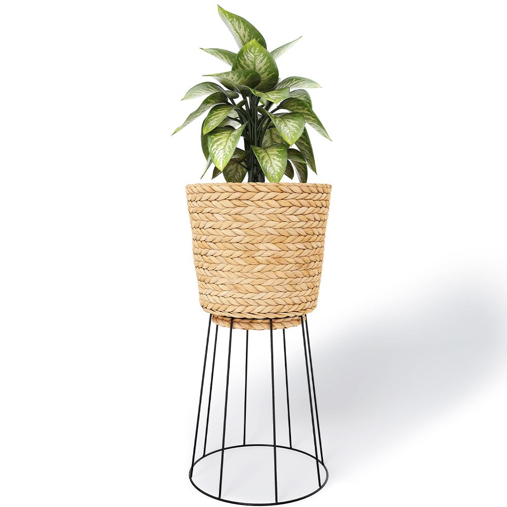  Buy Round Floor Planter - Boho Style - 65 CM - Pert Natural 61242 - in the EU