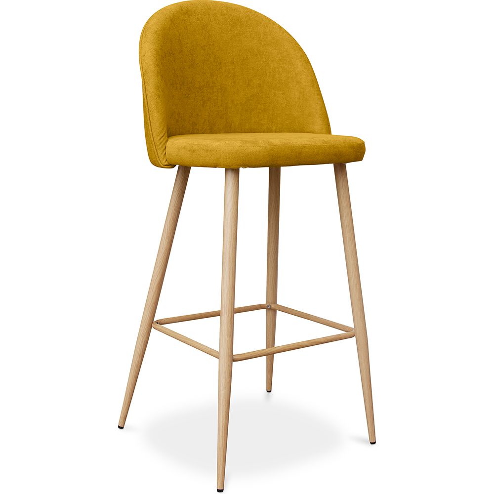 Buy Fabric Upholstered Stool - Scandinavian Design - 76cm - Bennett Yellow 59356 - in the EU