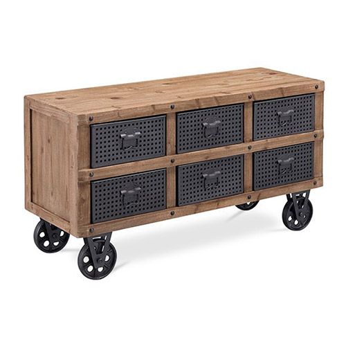  Buy Circus Industrial Sideboard / TV cabinet - Wood and metal Natural wood 59288 - in the EU